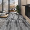 vidaXL PVC Flooring Planks 4.46 m² 3 mm Self-adhesive Shiny Grey