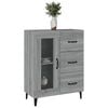 vidaXL Sideboard Grey Sonoma 69.5x34x90 cm Engineered Wood