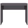 vidaXL Desk High Gloss Grey 90x40x72 cm Engineered Wood