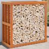 vidaXL Outdoor Log Holder Wax Brown 109x52x106 cm Solid Wood Pine