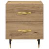 vidaXL Bedside Cabinet with Drawer 2 pcs Artisan Oak 40 x 35 x 47.5 cm