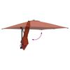 vidaXL Garden Parasol Terracotta 248.5 x 247.5 x 160 cm