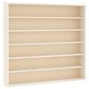 vidaXL Wooden Collector's Display Case with 6 Shelves 60x8.5x55cm