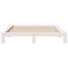 vidaXL Bed Frame without Mattress White 180x200 cm Super King Solid Wood Pine