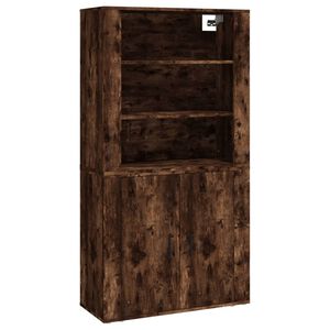 vidaXL Highboard Smoked Oak Engineered Wood