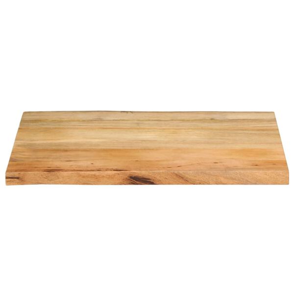 vidaXL Table Top 80x60x2.5 cm Live Edge Solid Wood Mango