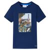 vidaXL Kids' T-shirt Dark Blue 116