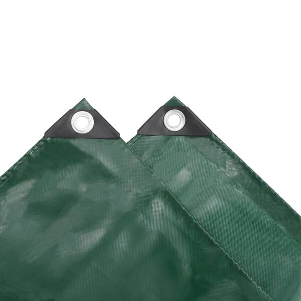 vidaXL Tarpaulin 650 g/m² 4x5 m Green