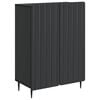 vidaXL Sideboard Black 66 x 34.5 x 92 cm Engineered Wood