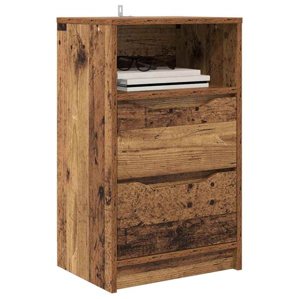 vidaXL Bedside Table Old Wood 40 x 30 x 467 cm Engineered Wood