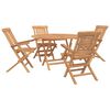 vidaXL Garden Set 5 pcs Brown Solid Teak Wood