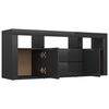vidaXL TV Cabinet High Gloss Black 120x30x50 cm Engineered Wood