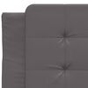 vidaXL Bed Frame without Mattress "Zadar" Grey 90x190 cm Single Faux Leather