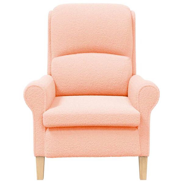 vidaXL Armchair Pink 76 x 94 x 102 cm Sharpa Fabric