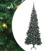 vidaXL Corner Artificial Christmas Tree Green 180 cm PVC and Metal