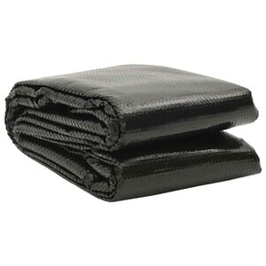 vidaXL Floating Rectangular PE Solar Pool Film 6 x 4 m Black