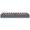 vidaXL Ottoman Bed Frame No Mattress Dark Grey Double Velvet