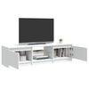 vidaXL TV Cabinet with LED Lights White 140x40x36 cm