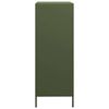 vidaXL Highboard Olive Green 68x39x101.5 cm Steel