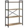 vidaXL Bookshelf 80 x 30 x 120 cm Engineered Wood Artisan Oak