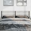 vidaXL Metal Replace Headboard Black 180 cm