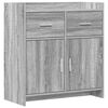 vidaXL Sideboard Grey Sonoma 75 x 36 x 80 cm Engineered Wood