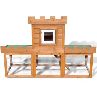 vidaXL Outdoor Large Rabbit Hutch House Pet Cage Single House