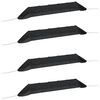 vidaXL Netting Tunnels 4 pcs Black Steel and Polyethylene