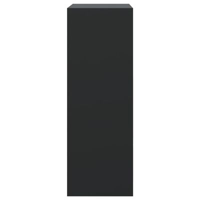 vidaXL Shoe Cabinet Black 60x34x96.5 cm Engineered Wood