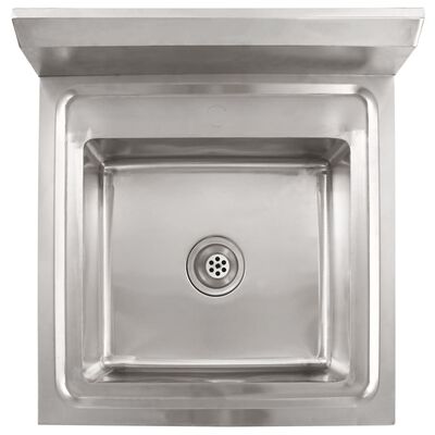 vidaXL Kitchen Sink Single Basin Stainless Steel