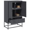 vidaXL Highboard Anthracite 68x39x111.5 cm Steel