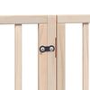 vidaXL Dog Gate with Door Foldable 6 Panels 300 cm Poplar Wood