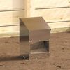 vidaXL Chicken Feeder Silver 21 x 16 x 33 cm Galvanised Steel