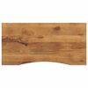 vidaXL Desk Top with Curve 110x50x2.5 cm Solid Wood Rough Mango