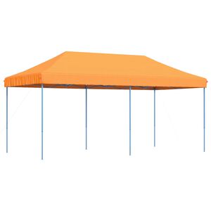 vidaXL Party Tent Folding Orange 292 x 580 x 315 cm Oxford Fabric