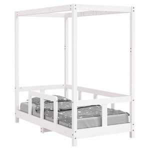 vidaXL Kids Bed Frame White 70x140 cm Solid Wood Pine