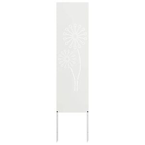 vidaXL Garden Privacy Screen White 32 x 140 cm Cold-rolled steel