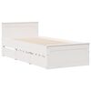 vidaXL Bookcase Bed without Mattress White 90x200 cm Solid Wood Pine