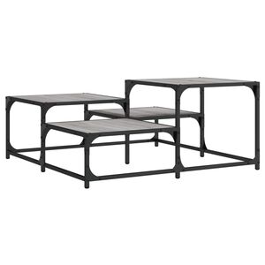 vidaXL Coffee Table Grey Sonoma 87.5x87.5x40 cm Engineered Wood