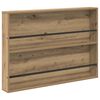vidaXL Magazine Rack with Shelf 2 pcs Artisan Oak 100 x 12 x 70 cm