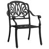 vidaXL 5 Piece Bistro Set Cast Aluminium Black