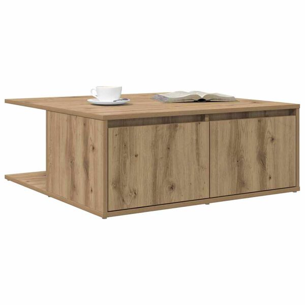 vidaXL Coffee Table Artisan oak 80 x 80 x 31 cm Engineered wood