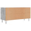 vidaXL TV Cabinet Concrete Grey 104x35x50 cm Engineered Wood