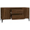 vidaXL TV Cabinet Brown Oak 102x44.5x50 cm Engineered Wood
