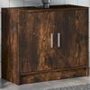 vidaXL Sink Cabinet Smoked Oak 63x29x55 cm Engineered Wood