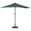vidaXL Garden Parasol Green 294 x 150 x 224 cm Polyester and Steel