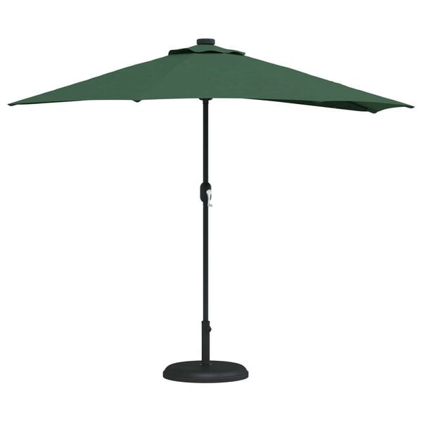 vidaXL Garden Parasol Green 294 x 150 x 224 cm Polyester and Steel