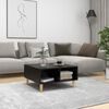vidaXL Coffee Table Black 60x60x30 cm Engineered Wood