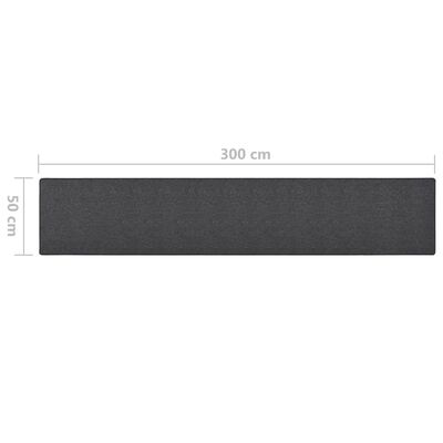 vidaXL Carpet Runner Anthracite 50x300 cm
