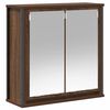 vidaXL Bathroom Wall Cabinet with Mirror Brown Oak 60x21x60 cm